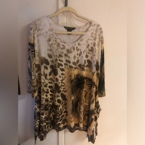 Valentina Animal Print Long Sleeve Top - $40 or $35 w/offer 161A